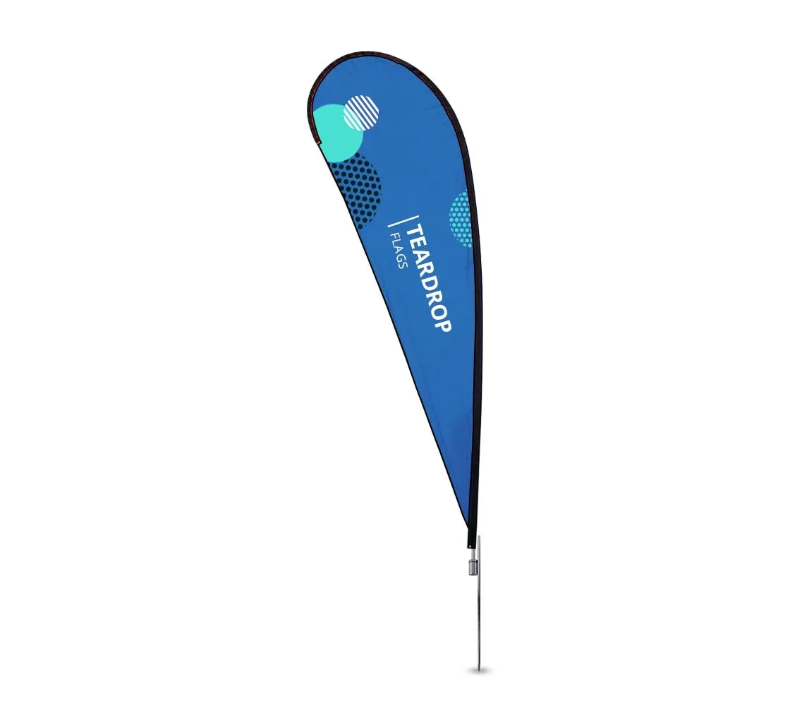 Custom printed teardrop flag