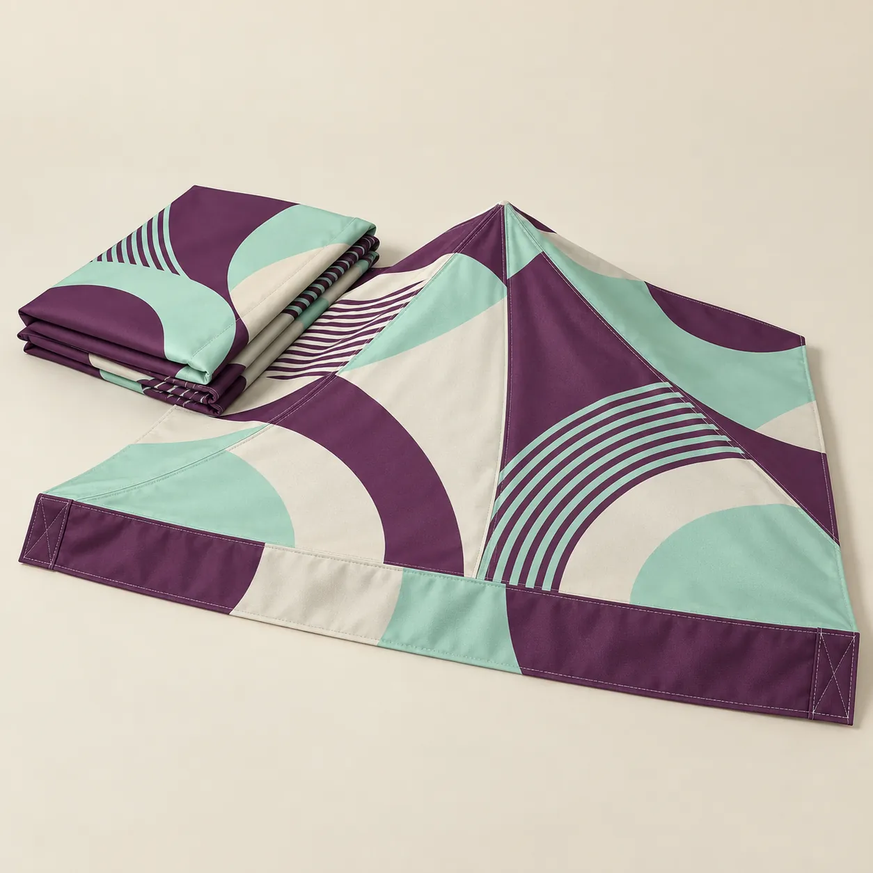 Custom Canopy Tent 10 x 10: Printed canopy top on its own, folded, for a frame you already own