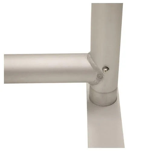Push button joint on the backdrop frame tubes