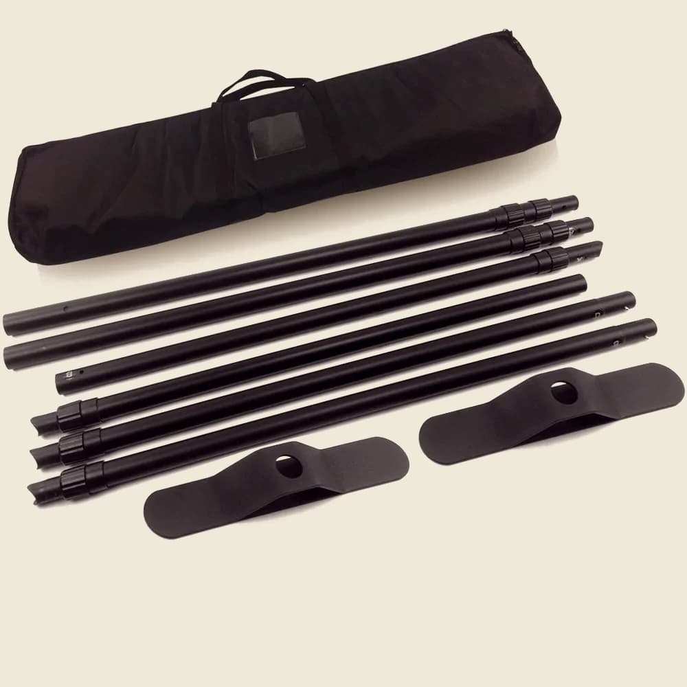 Step and Repeat Event Kit, 10 x 8 Backdrop with 2 Flags: Adjustable backdrop stand poles, feet and carry bag